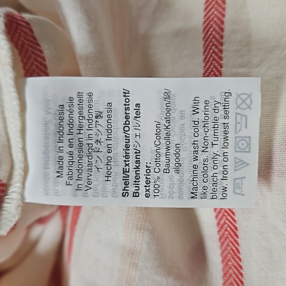 New, Madewell Montpellier stripe wrap top with sash ties women's size XXL - Picture 10 of 13